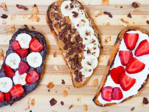 Toast cu cartof dulce