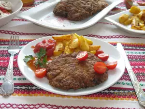 Șnițele din carne tocată de vită