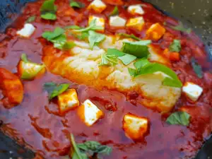 Pește alb Saganaki