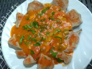 Limbă de porc înăbușită, cu un sos minunat