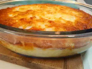 Caserolă cu cartofi, bacon și smântână
