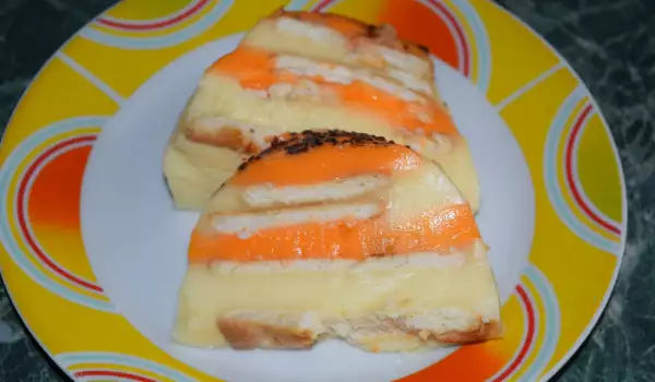Tort de biscuiți cu suc de portocale