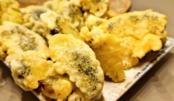 Broccoli în aluat tempura