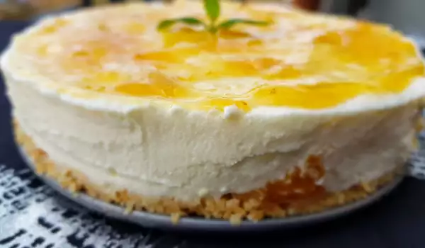 Cheesecake cu mascarpone și piersici