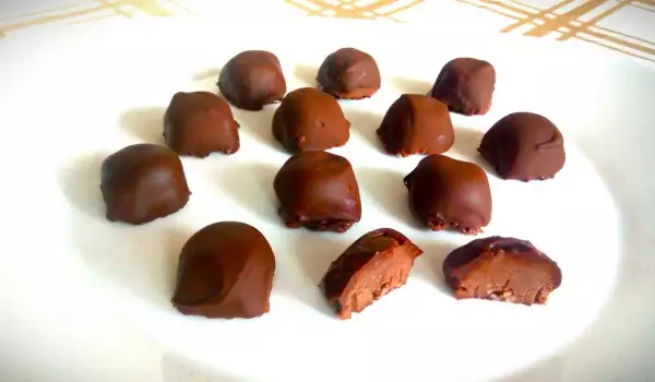 Bomboane de ciocolată cu fasole roșie