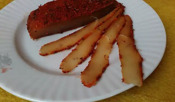 Pastramă de casă din piept de pui