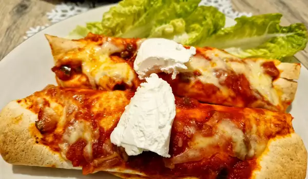 Enchiladas de pui cu smântână