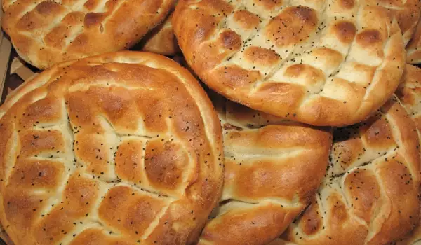 Pâine turcească clasică, plată