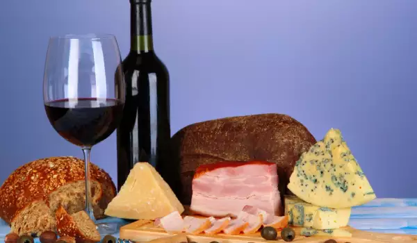 Merlot și mâncare