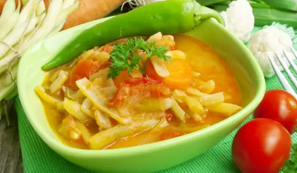 Tocăniță de fasole verde
