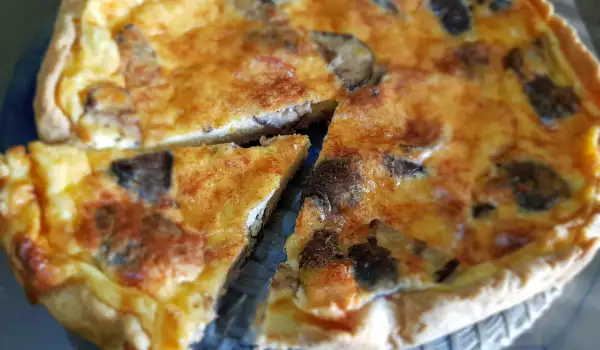 Quiche cu ciuperci și smântână