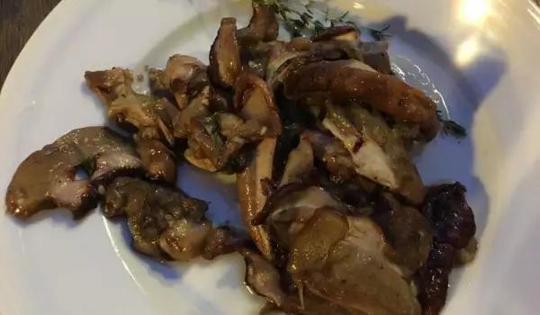 Ciuperci pleurotus cu unt