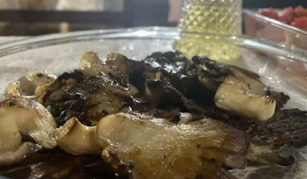 Ciuperci Pleurotus la grătar