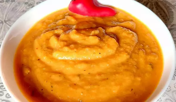 Supă cremă dietetică de dovleac și dovlecei