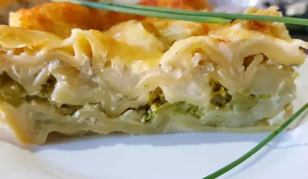 Lasagna cu broccoli și brânzeturi