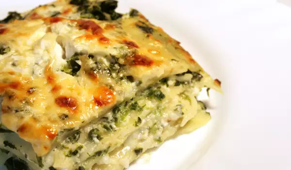 Lasagna cu spanac și ricotta
