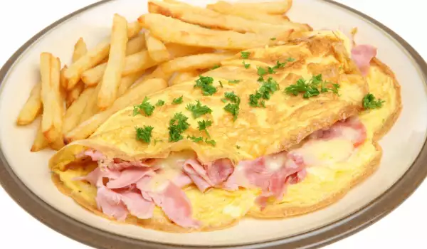 Omletă cu șuncă