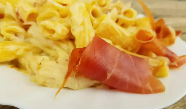 Paste cu ciuperci pleurotus și prosciutto