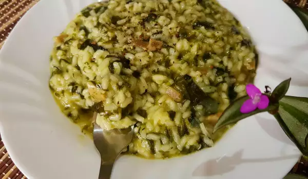 Risotto de post cu Wakame și ciuperci Pleurotus