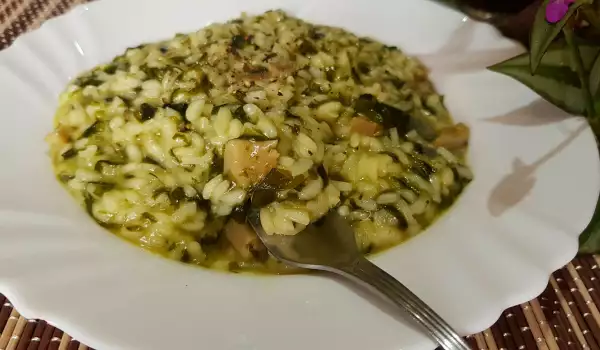 Risotto de post cu Wakame și ciuperci Pleurotus