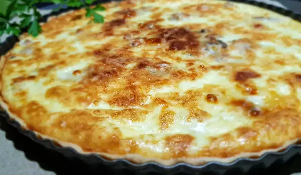 Quiche cu pui și ciuperci