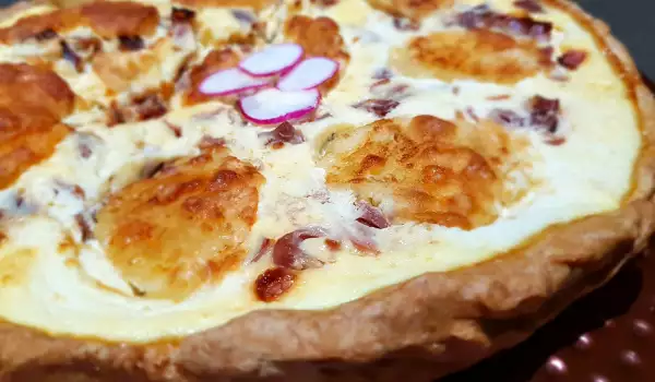 Quiche cu Ricotta și jamon