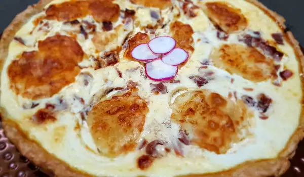 Quiche cu Ricotta și jamon