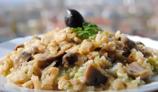 Risotto italian cu ciuperci