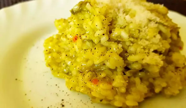 Risotto de post cu usturoi verde