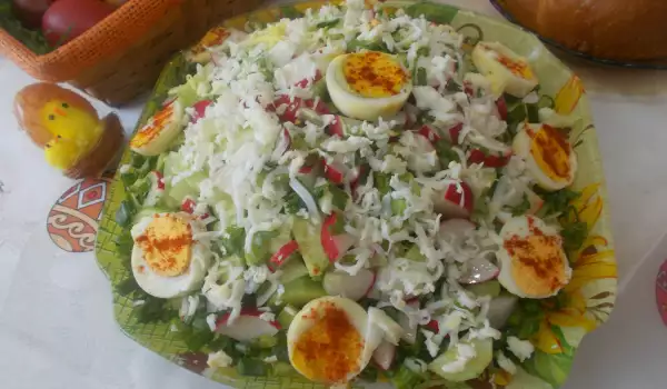 Salată festivă cu ouă, de Paște