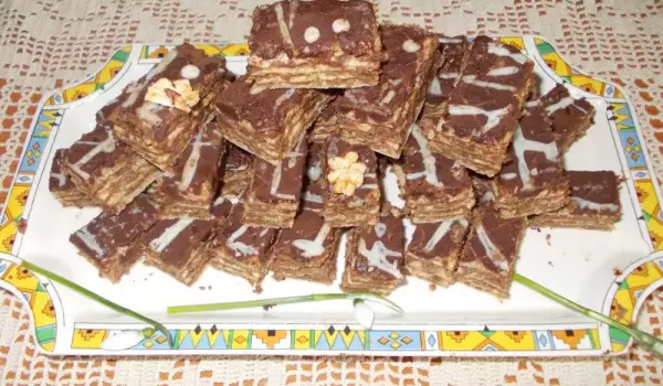 Napolitane cu ciocolată, preparate în casă