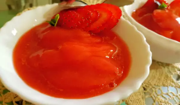 Sorbet de căpșuni cu lămâie