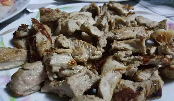 Gustări din carne de porc, la tigaie