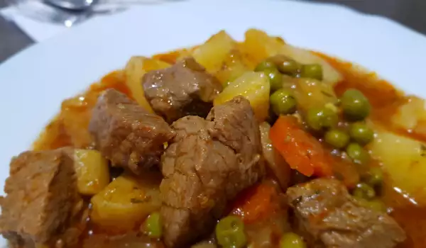 Carnea de vită cu legume