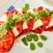 Salată caprese cu pesto de grașiță