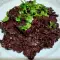 Risotto cu orez negru și ciuperci