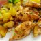 Calamari la placă de copt, cu sos de ulei de măsline