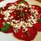 Carpaccio de sfeclă roșie și brânză