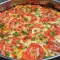 Pizza Marguerita keto cu blat de dovlecei