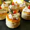 Mini vol au vent cu cremă iberico