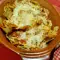 Nachos cu carne tocată și trei tipuri de brânzeturi