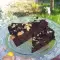 Brownie de năut cu afine