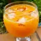 Nectar de mango, căpșuni și banane, făcut în casă