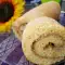 Rulada de pandișpan cu halva cu tahini