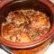 Carne de curcan cu varză, în vas de lut