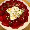 Salată cu sfeclă roșie și brânză Burrata