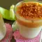 Semifreddo de pepene galben cu crocant de casă și toffee