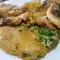 Escalop de porc, cu vin alb