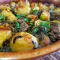 Carne de vită cu spanac și cartofi, la cuptor