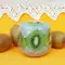 Budincă de chia, vegană, cu kiwi și lămâie